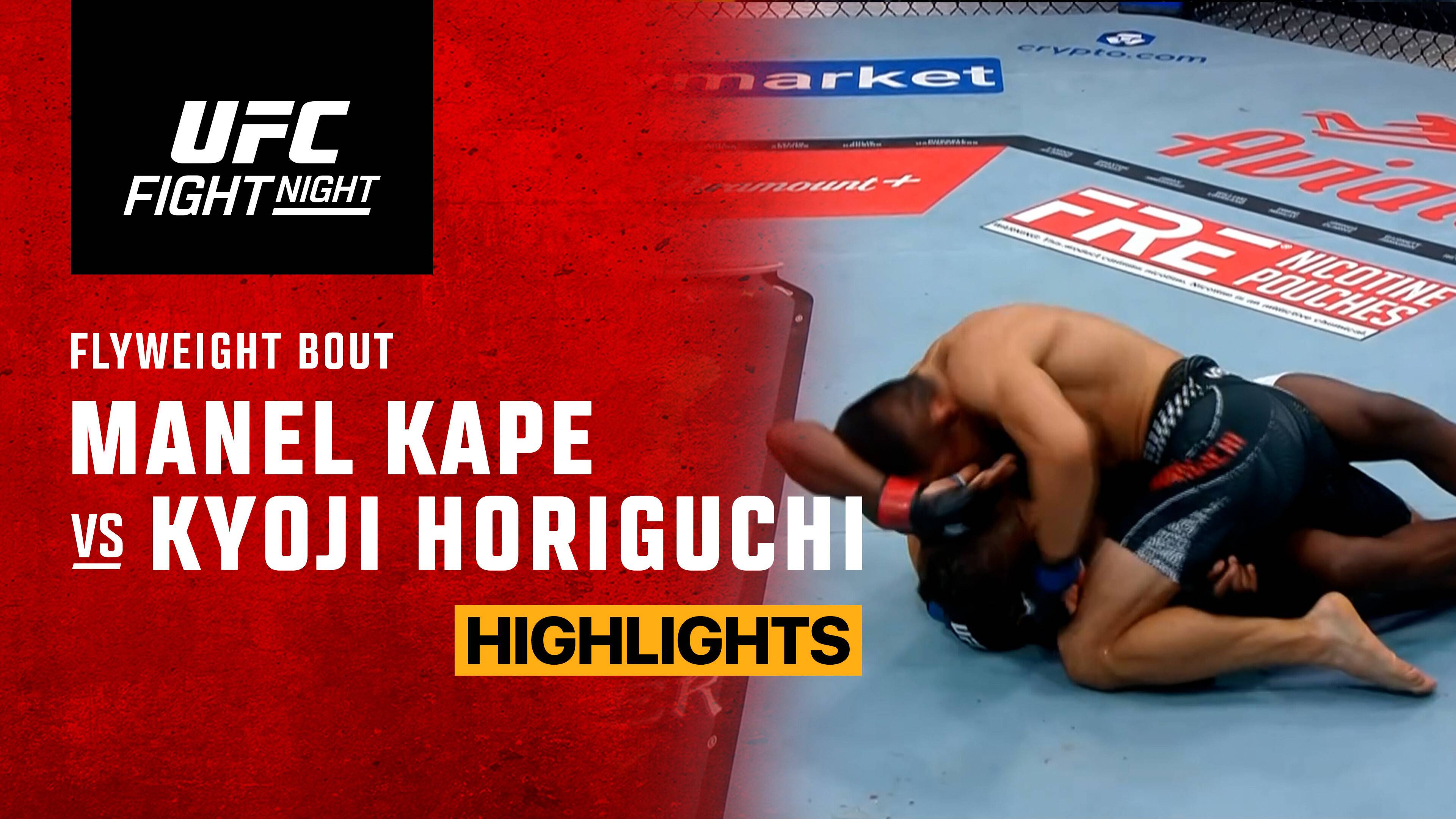 Manel Kape vs Kyoji Horiguchi - Flyweight | UFC Fight Night