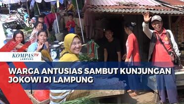 Warga Sambut Antusias Kunjungan Jokowi di Lampung