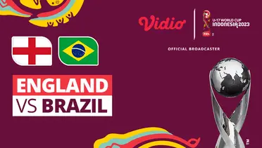 Link Live Streaming Inggris U-17 vs Brasil U-17 - Vidio