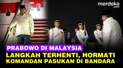 Berjalan Hormat, Langkah Prabowo Mendadak Terhenti Depan Komandan Pasukan di Malaysia