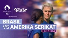 Brasil vs Amerika Serikat - Perebutan Medali Emas - Sepak Bola Putri - Highlights | Olympic Games Paris 2024