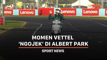 Momen Vettel ‘Ngojek’ di Albert Park