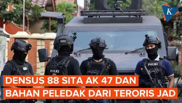 Densus 88 Sita Ak 47 dan Bahan Peledak Usai Tangkap 40 Teroris JAD