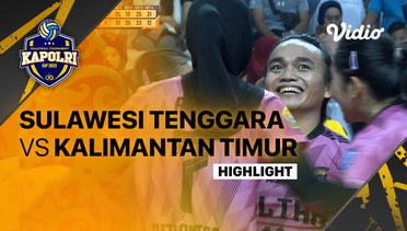 Highlights | Perebutan Tempat Ketiga Putri: Sulawesi Tenggara vs Kalimantan TImur | Piala Kapolri 2023