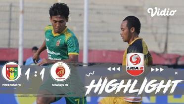 Full Highlight - Mitra Kukar 1 vs 1 Sriwijaya FC | Liga 2 2019