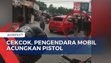Pengendara Mobil Acungkan Pistol saat Cekcok di Bandung