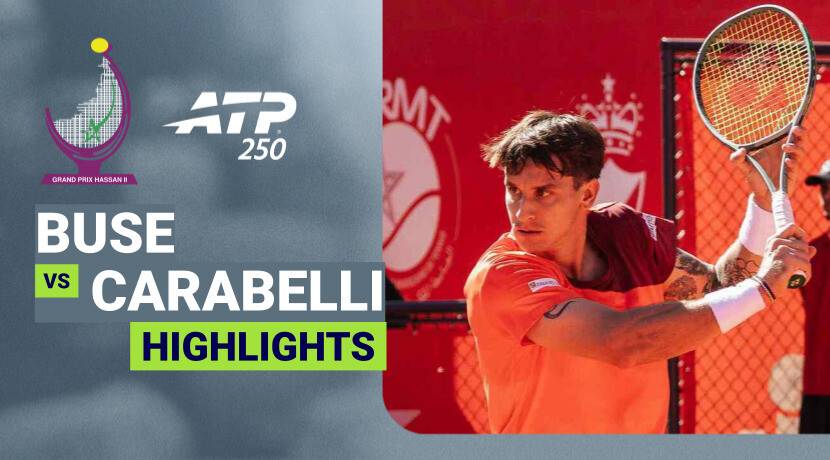 Ignacio Buse vs Camilo Ugo Carabelli - Round 2 | ATP 250: Grand Prix Hassan II 2026 - Round 2 | ATP 250: Grand Prix Hassan II 2026