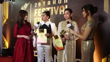 Interview Nova Eliza & Indah Permatasari Pemenang  Pemeran Pembantu Terbaik