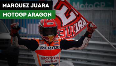 Marc Marquez Juarai MotoGP Aragon, Valentino Rossi Kelima