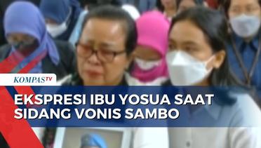 Ibu Yosua Tertunduk saat Hakim Bacakan Kondisi Yosua di TKP dalam Pertimbangan Vonis Sambo