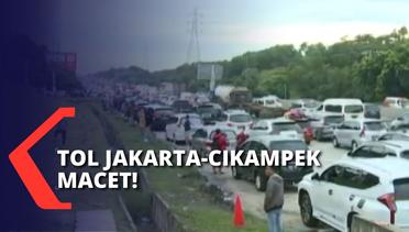 Tol Jakarta-Cikampek Macet, Petugas Terapkan Rekayasa Lalu Lintas Contra Flow dari KM 47-71