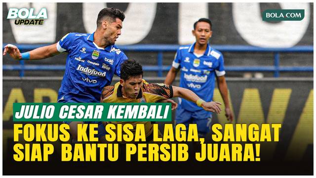 Julio Cesar Fokus ke 9 Laga Sisa, Optimistis Persib Bandung Juara