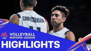 Match Highlight | VNL MEN'S - Italy 0 vs 3 USA | Volleyball Nations League 2021