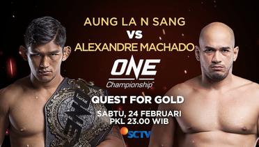 Pertarungan Aung La N Sang vs Alexandre Machado - One Championship