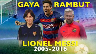 Gaya Rambut Lionel Messi dari 2005-2016