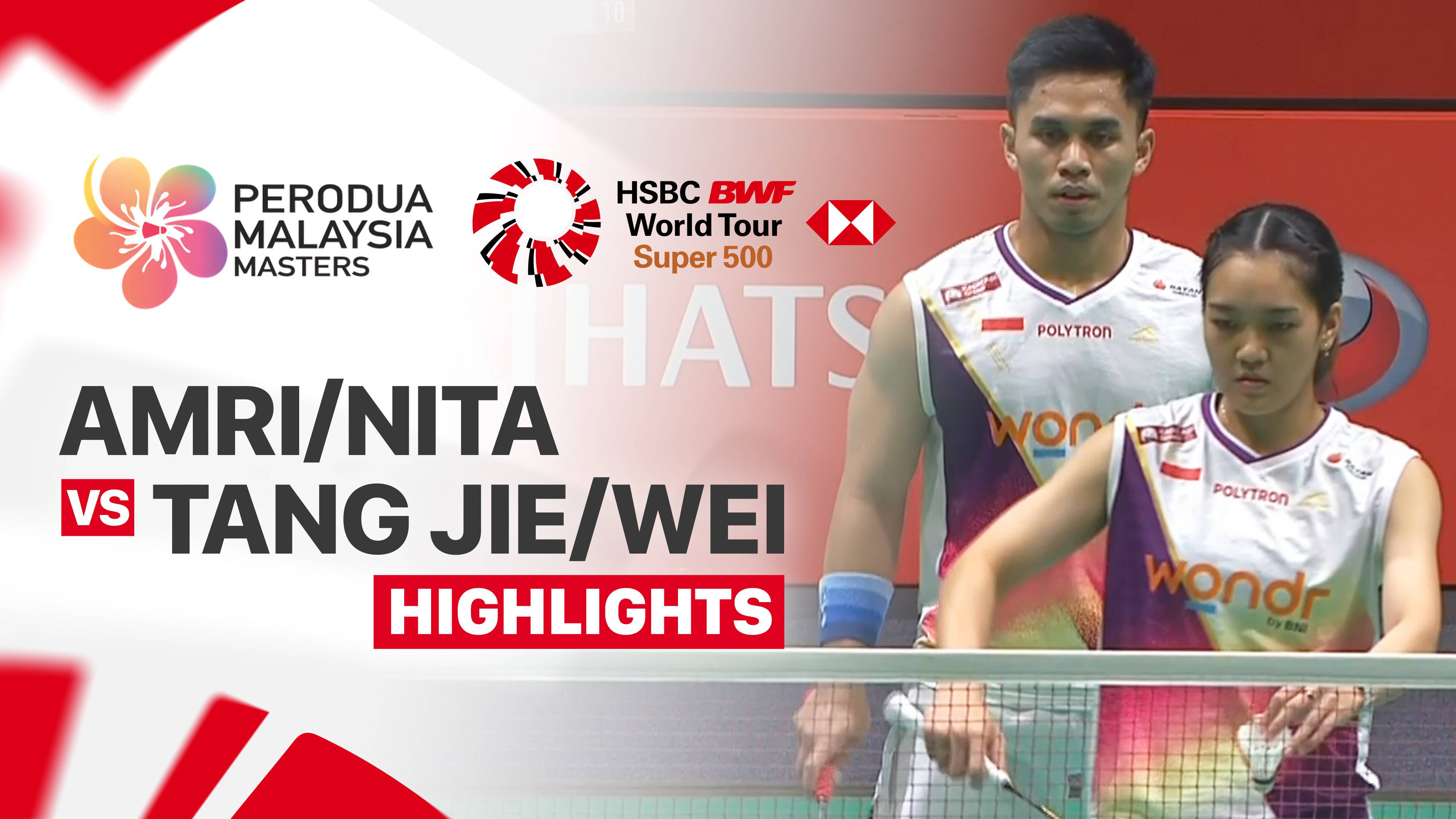 Amri Syahnawi/Nita Violina Marwah (INA) vs Chen Tang Jie/Toh Ee Wei (MAS) - Mixed Doubles Round of 16 | PERODUA Malaysia Masters 2026