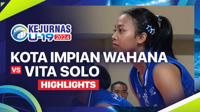 Putri: Kota Impian Wahana vs Vita Solo - Babak 16 Besar - Highlights | Kejurnas Bola Voli Antarklub U-19 2024