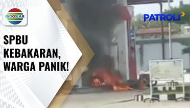 SPBU di Deli Serdang Terbakar Gara-gara Selang Pengisian BBM Masih Tersambung ke Mobil | Patroli
