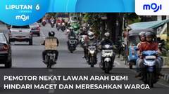 Berbahaya, Pemotor Nekat Lawan Arah. - Liputan 6 Pagi | Moji