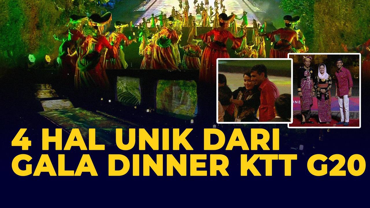 4 Hal Unik dari Gala Dinner KTT G20, Warnawarni Batik hingga Menu