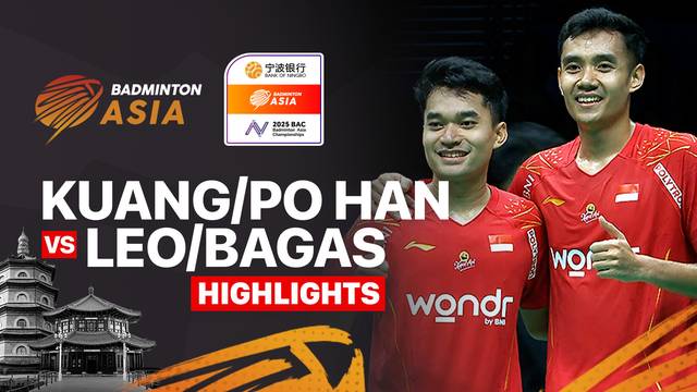 Liu Kuang Heng/Yang Po Han (TPE) vs Leo Rolly Carnando/Bagas Maulana (INA) - Highlights | Badminton Asia Championships 2025 - Men's Doubles
