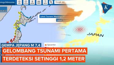 Gempa Jepang Berkekuatan M 7,4 Memicu Peringatan Tsunami