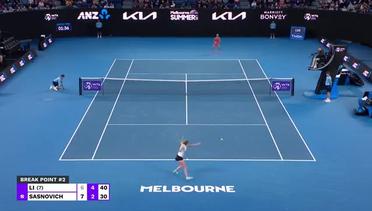 Match Highlights | Ann Li vs Aliaksandra Sasnovich | WTA Melbourne Summer 2022