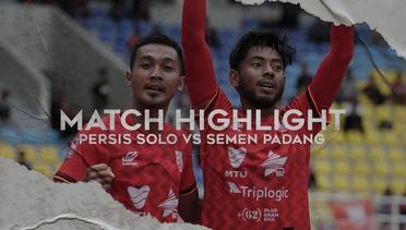 Match Highlights: Persis Solo vs Semen Padang FC