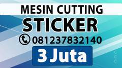 PUSAT MESIN CUTTING STICKER JAKARTA TIMUR ALAT POTONG STIKER VINYL CATING POLYFLEX TERMURAH