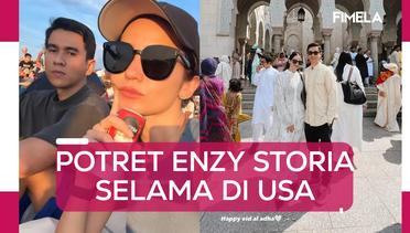 8 Gaya Enzy Storia Menetap di Amerika, Makin Kece Setelah Menikah