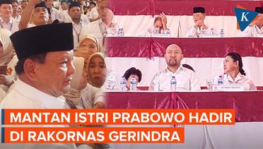 Prabowo dan Titiek Soeharto Hadir Dalam Rakornas Internal Gerindra
