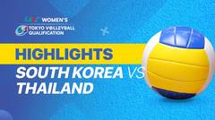 Match Highlight | Korea Selatan 3 vs 0 Thailand | AVC Women's 2020 Volleyball Qualification