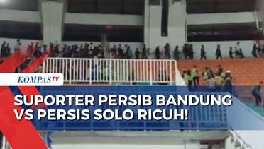 Laga Persib Bandung Vs Persis Solo Diwarnai Kericuhan, Suporter Lempar Bangku Stadion