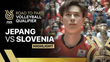 Jepang vs Slovenia - Highlights | Men's FIVB Road to Paris Volleyball Qualifier