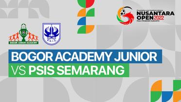Full Match - Bogor Academy Junior vs PSIS Semarang | Nusantara Open Piala Prabowo Subianto 2022