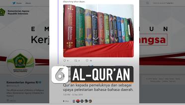 Al-Qur’an Sudah Diterjemahkan ke 21 Bahasa Daerah Indonesia