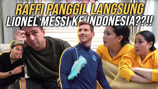 DEMI FOTO BARENG RAFFI RAFATHAR DATENGIN HOTEL LIONEL MESSI??!! NAGITA SUPPORT FANS ANAK