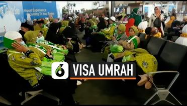 Jemaah Umrah di Bandara Menunggu Kepastian Berangkat