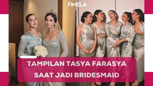6 Tampilan Tasya Farasya saat Jadi Bridesmaid Kenakan Dress Abu-Abu hingga Heels Harga Rp7 Jutaan