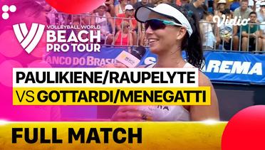 Full Match | Paulikiene/Raupelyte (LTU) vs Gottardi/Menegatti (ITA) | Beach Pro Tour - Challenge Saquarema, Brazil 2023