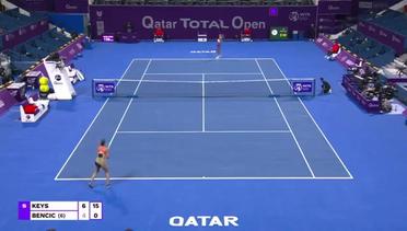 Match Highlights | Madison Keys 2 vs 0 Belinda Bencic | WTA Qatar Total Open 2021