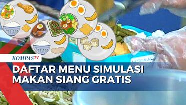 Menteri Jokowi Gelar Simulasi Makan Siang Gratis, ini Daftar Menunya