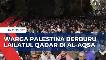 Warga Palestina Berburu Malam Lailatul Qadar di Masjid Al-Aqsa Jerusalem
