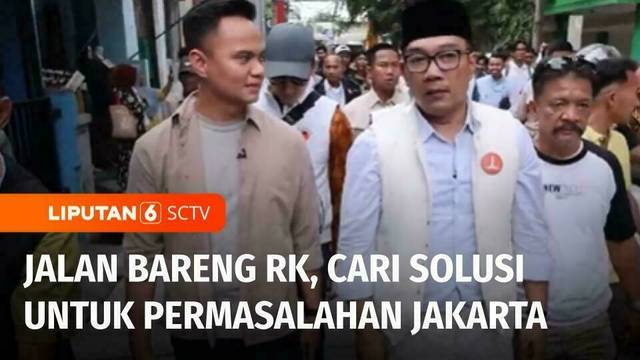 Jalan Bareng Ridwan Kamil, Cari Solusi untuk Permasalahan Jakarta | Liputan 6