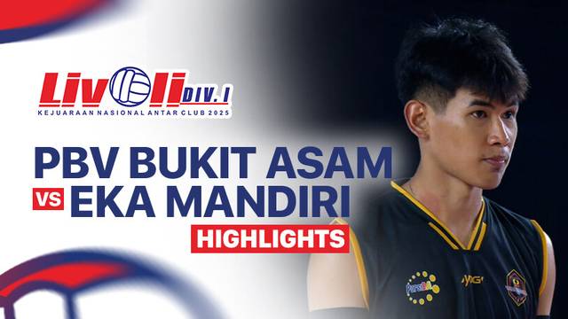 Grand Final Putra: PBV Bukit Asam vs Eka Mandiri - Highlight | Livoli Divisi 1 2025