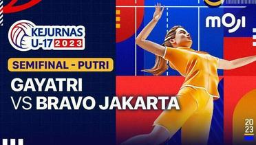 Semifinal Putri: Gayatri vs Bravo Jakarta - Kejurnas Bola Voli Antarklub U-17 - 25 November 2023