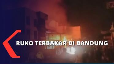 Diduga Akibat Hubungan Arus Pendek Listrik, Ruko Makanan Beku di Bandung Ludes Terbakar