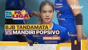 Highlights | Bandung BJB Tandamata vs Jakarta Mandiri Popsivo Polwan | PLN Mobile Proliga Putri 2022