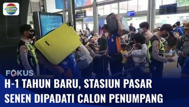 H-1 Ganti Tahun, Jumlah Tiket Terjual di Stasiun Pasar Senen dan Gambir Mencapai 38.700 | Fokus