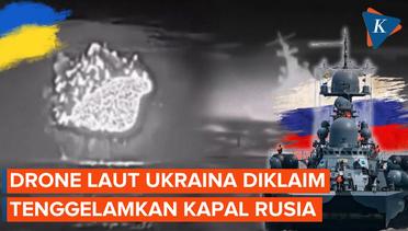Ukraina Mengklaim Drone Lautnya Menenggelamkan Kapal Rusia